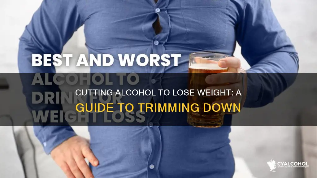 how to cut back on alcohol to lose weight