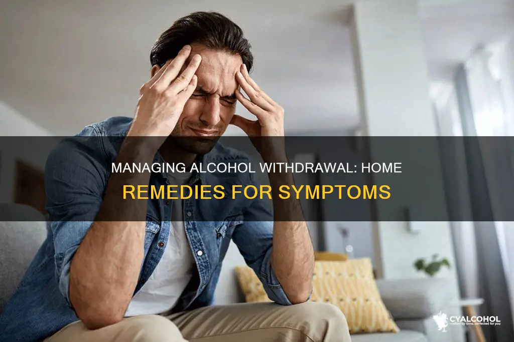 how to deal with alcohol withdrawal symptoms at home