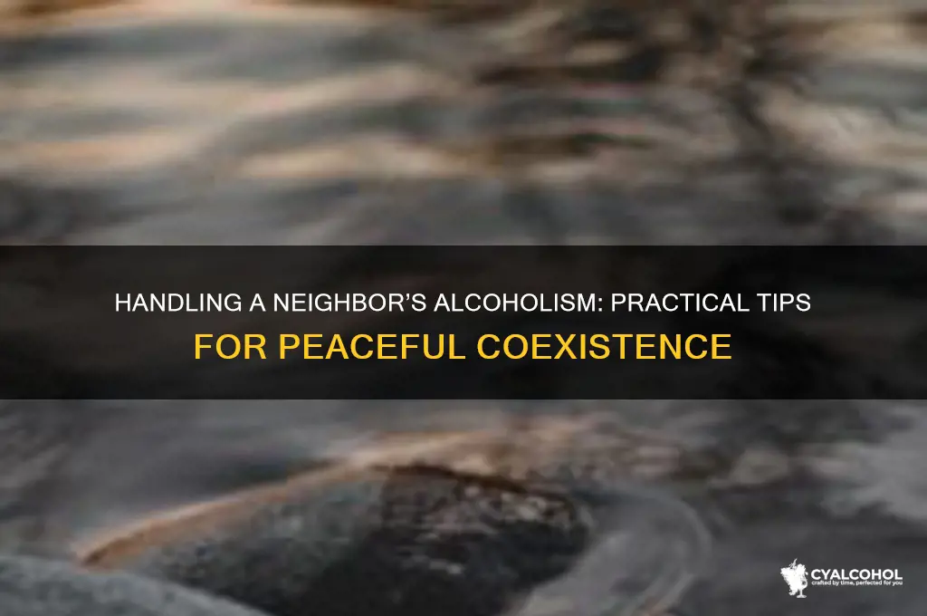 how to deal with alcoholic neighbor