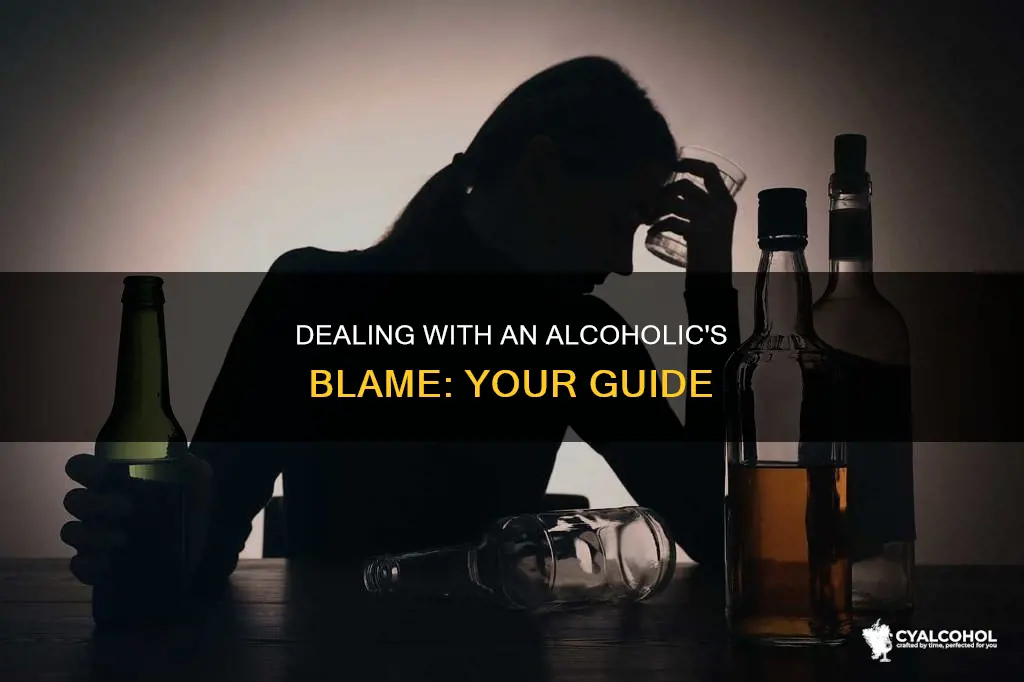 how to deal with an alcoholic who blames you
