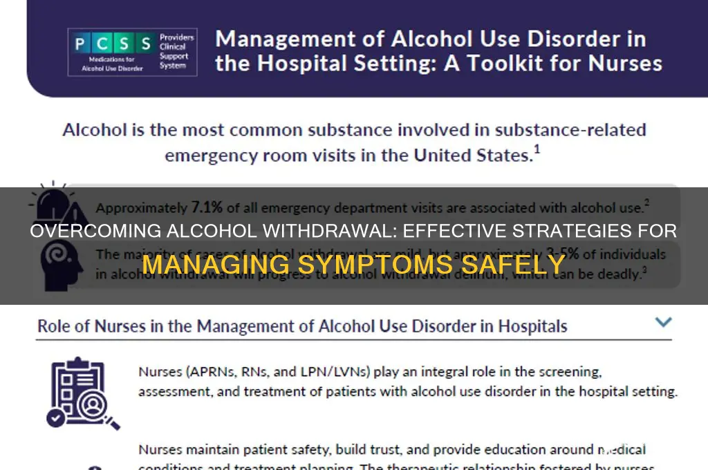 how to deal with withdrawal symptoms of alcohol