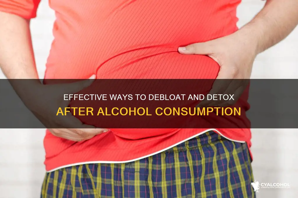 how to debloat from alcohol