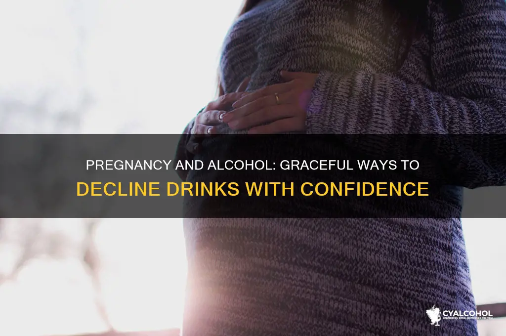 how to decline alcohol when pregnant