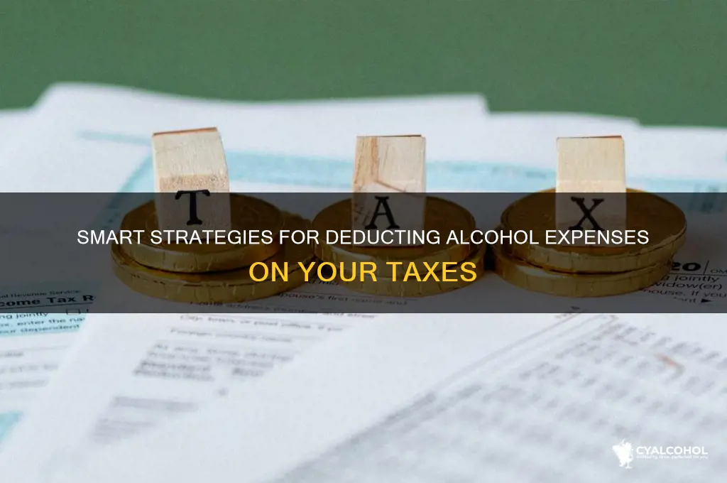 how to deduct alcohol