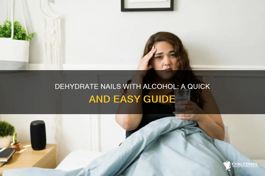 how to dehydrate nails with alcohol