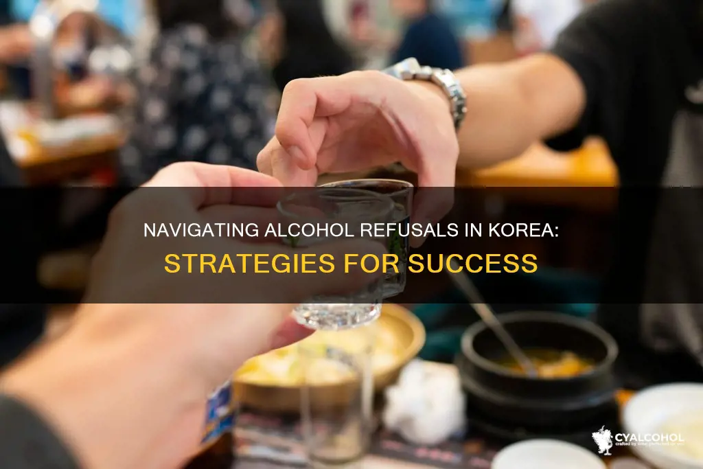 how to deny alcohol in korea without being rude