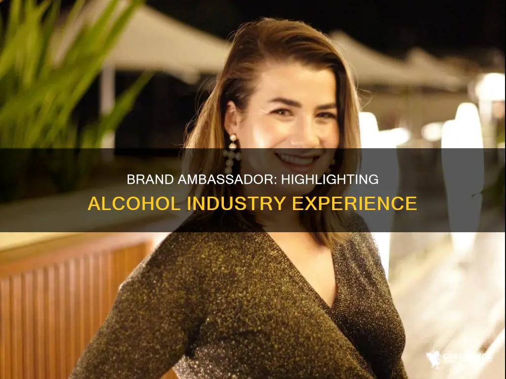 how to describe a alcohol brand ambassador on resume