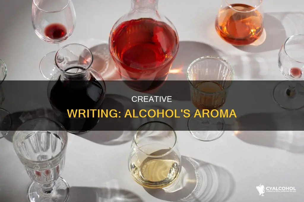 how to describe the smell of alcohol in writing