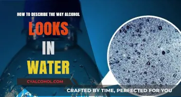 Alcohol's aqueous art: Capturing the essence visually