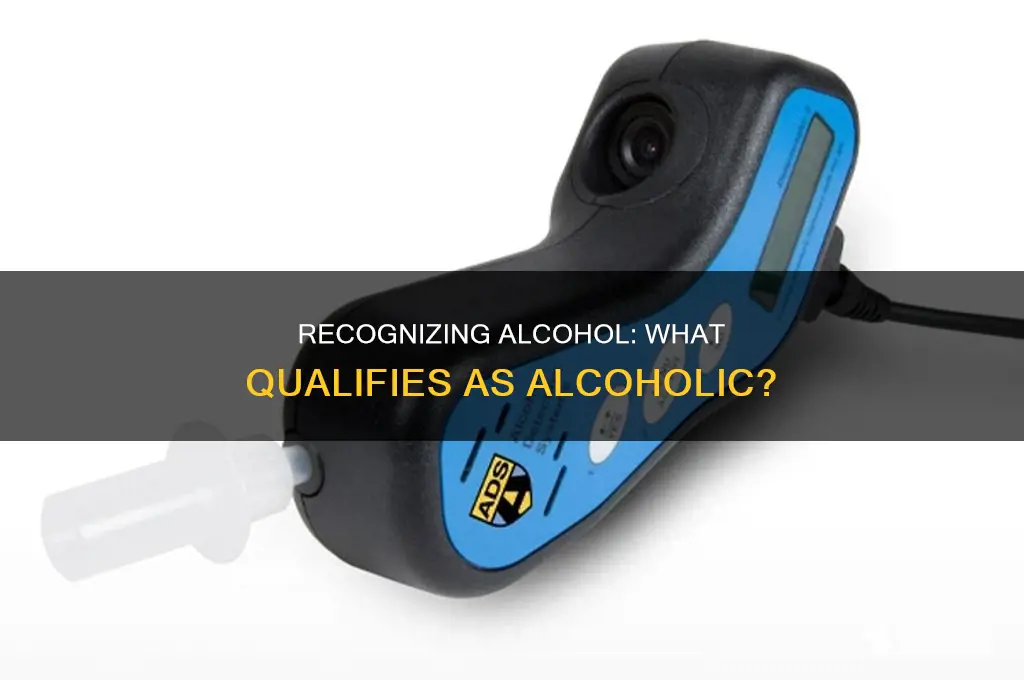 how to determine if it is an alcohol