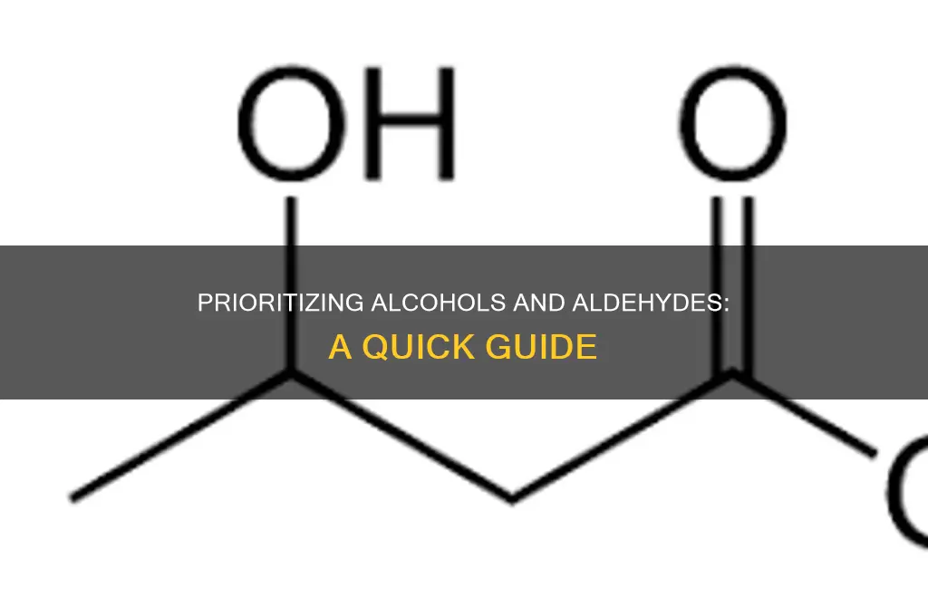 how to determine priority r s alcohol aldehyde