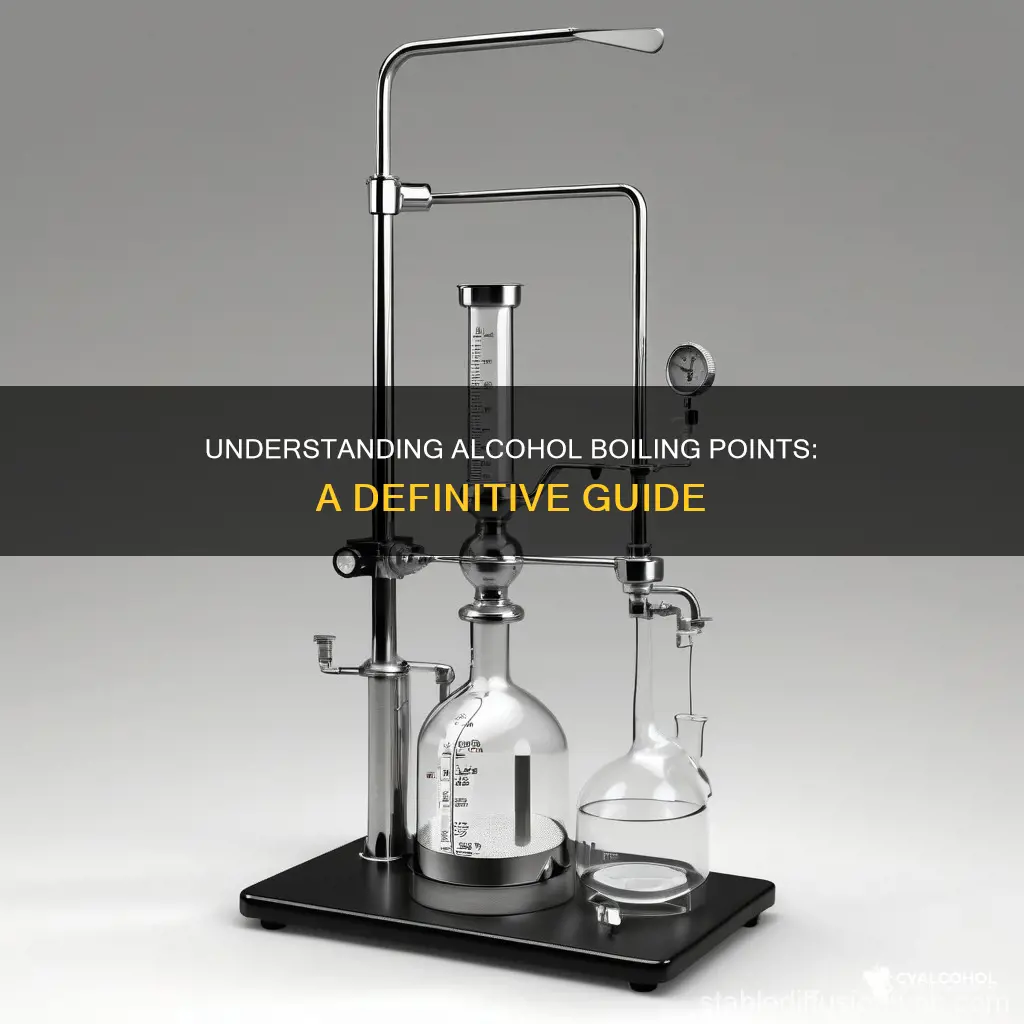 how to determine the boiling point of an alcohol