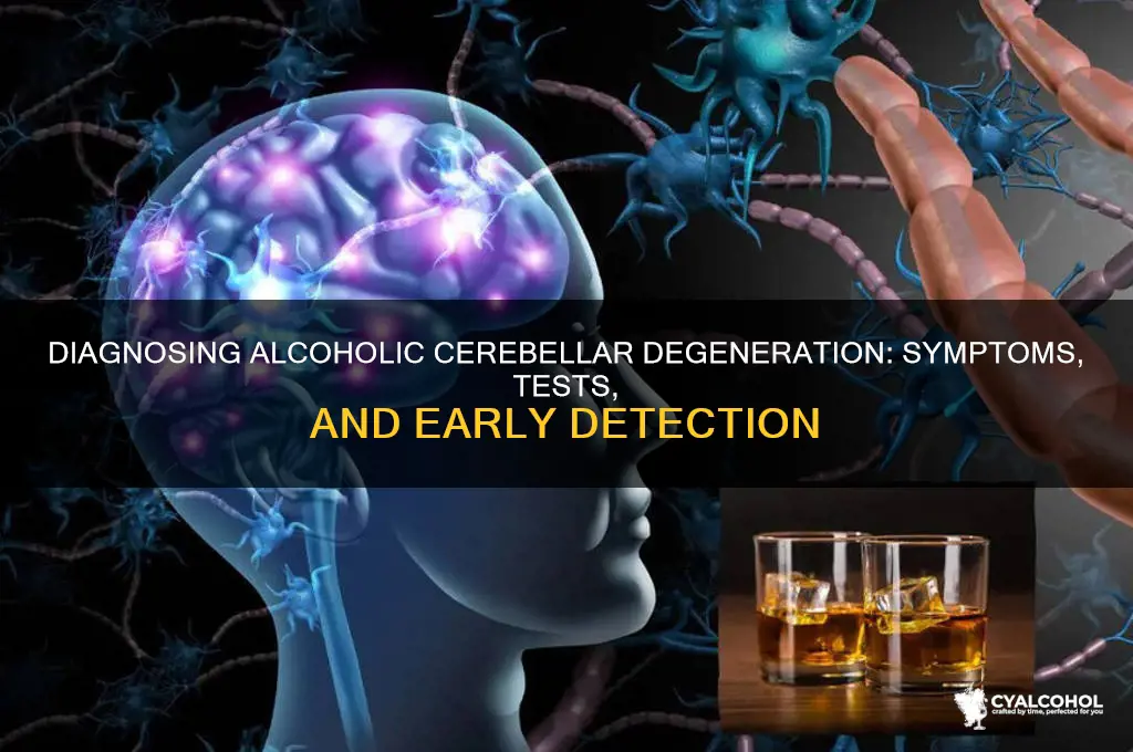 how to diagnose alcoholic cerebellar degeneration