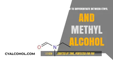 Differentiating Ethyl and Methyl Alcohol: A Quick Guide