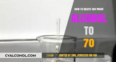 Diluting High-Proof Alcohol: Achieving 70% with Simple Steps