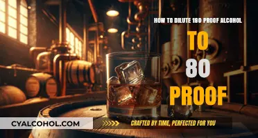 Diluting High-Proof Alcohol: Achieving 80-Proof Perfection