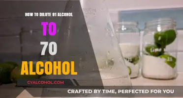 Diluting 91% Alcohol: Achieving 70% with Simple Steps