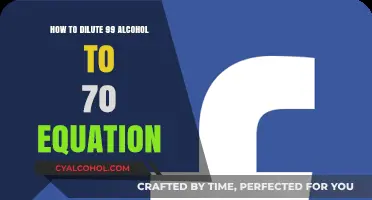 Diluting 99% Alcohol: The Simple Equation for a 70% Solution