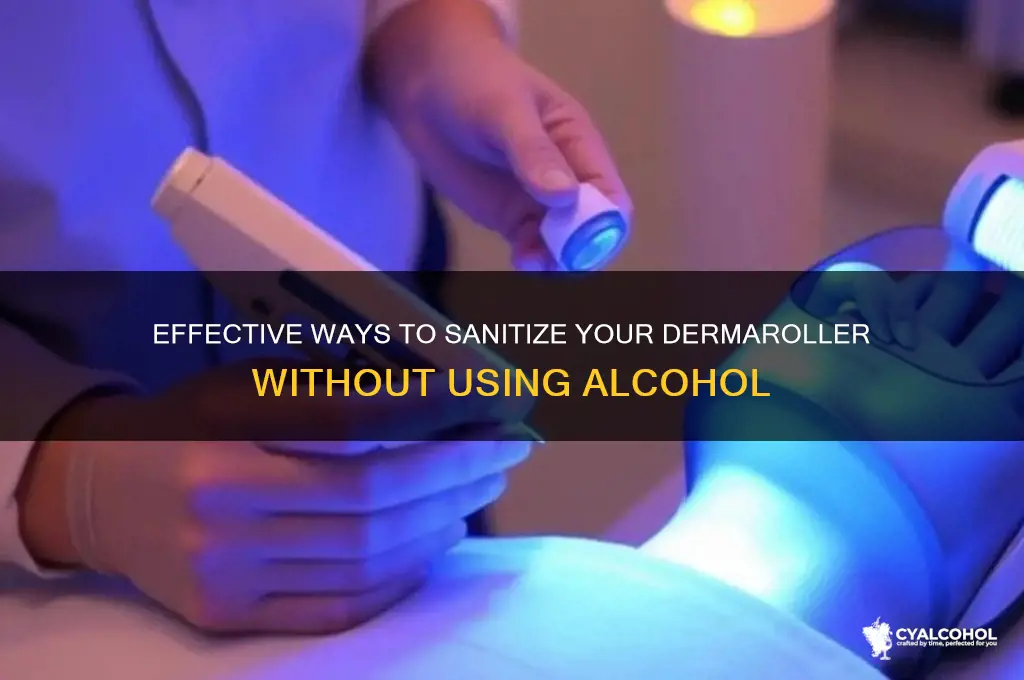 how to disinfect dermaroller without alcohol