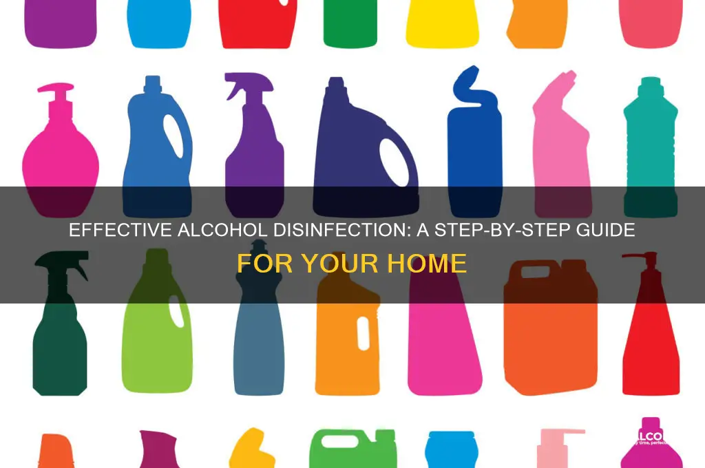 how to disinfect home with alcohol