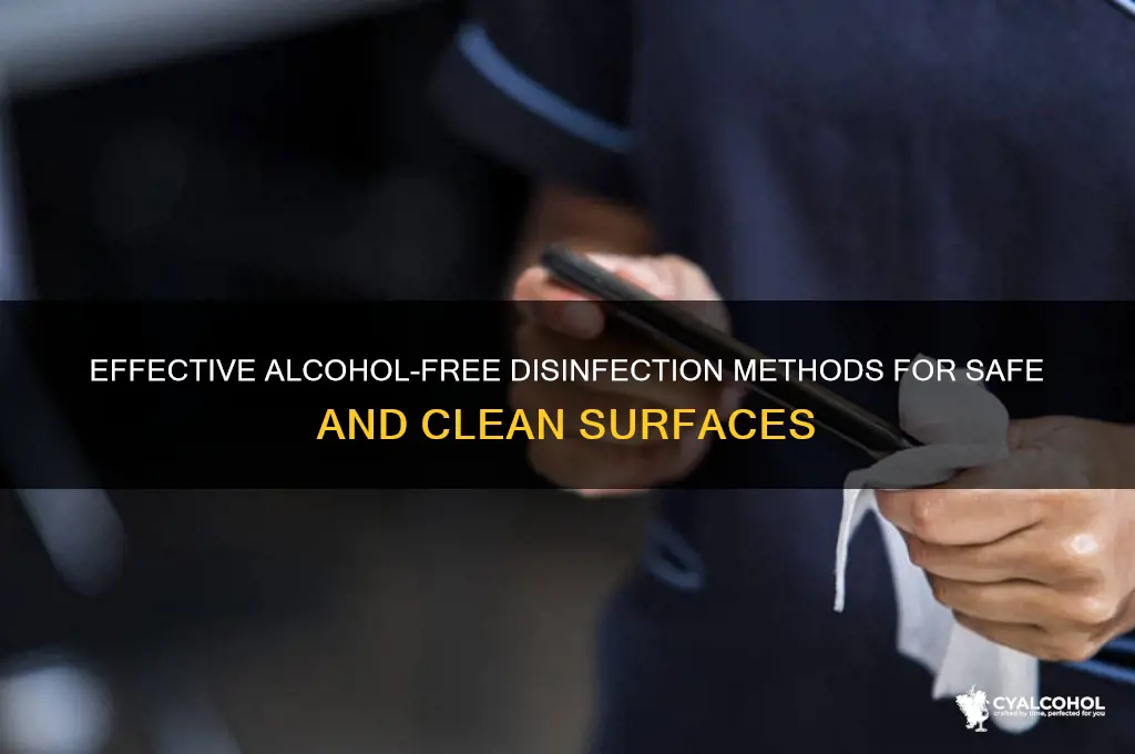 how to disinfect something without alcohol