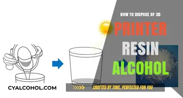 Safe Resin Alcohol Disposal: A Guide for 3D Printers
