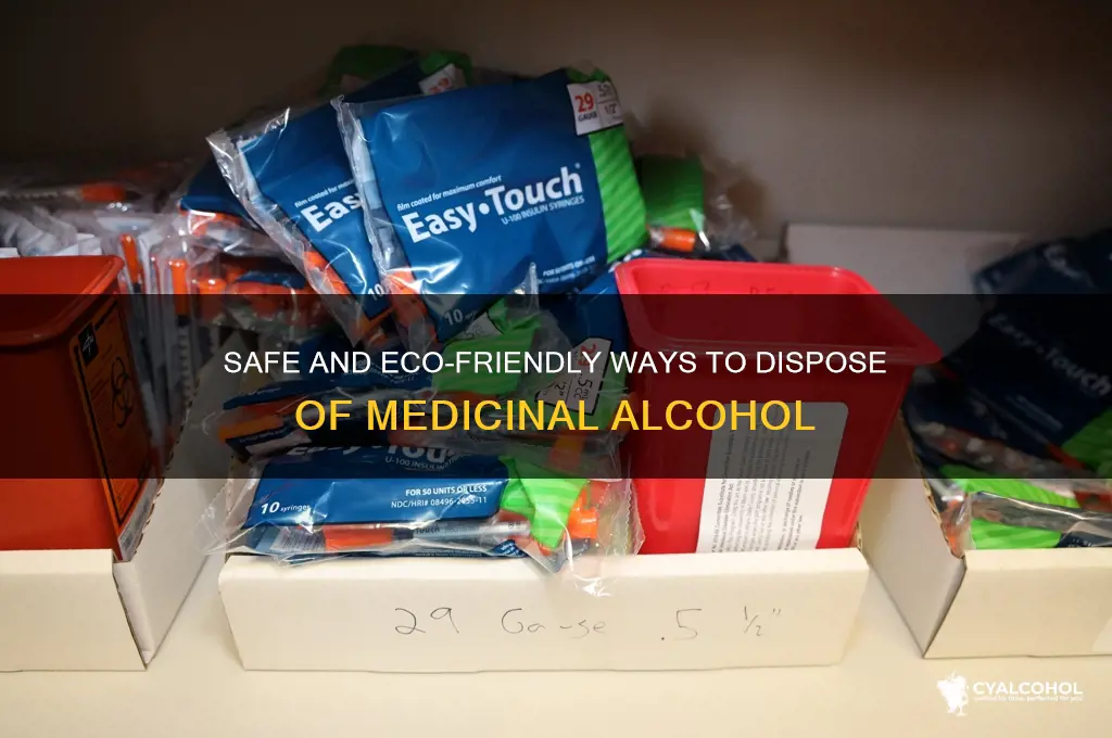 how to dispose of medic alcohol