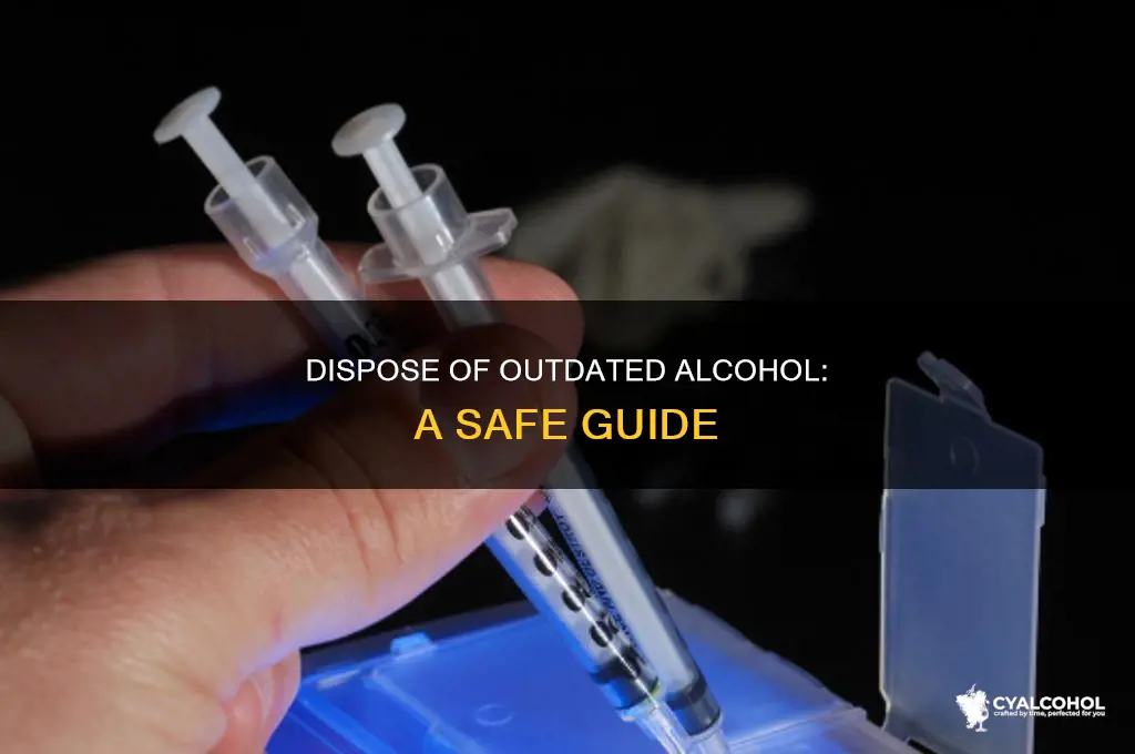 how to dispose of out of date alcohol