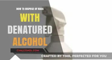 Dispose of Rags Soaked in Denatured Alcohol Safely