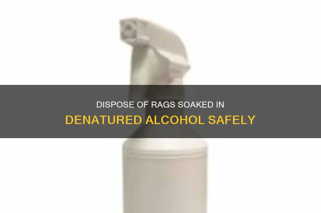 how to dispose of rags with denatured alcohol