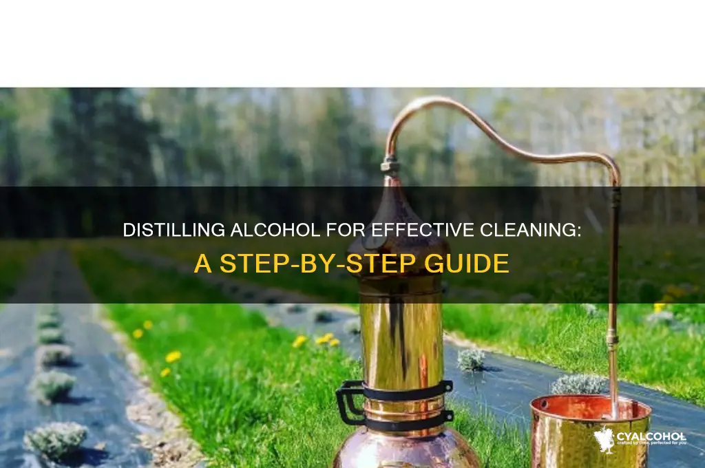 how to distill alcohol for cleaning