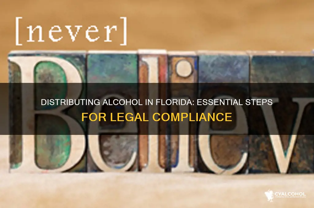 how to distribute alcohol in florida