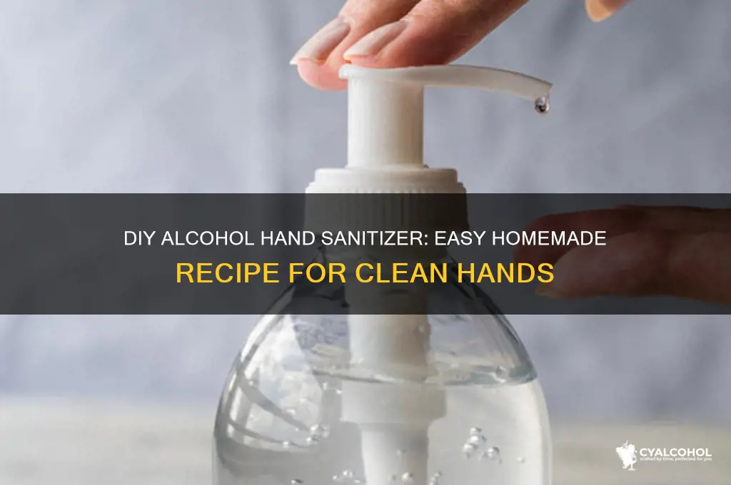 how to diy alcohol hand sanitizer
