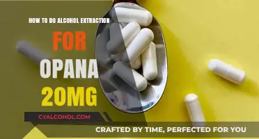 Extracting Opana: Alcohol's Role in Opioid Isolation