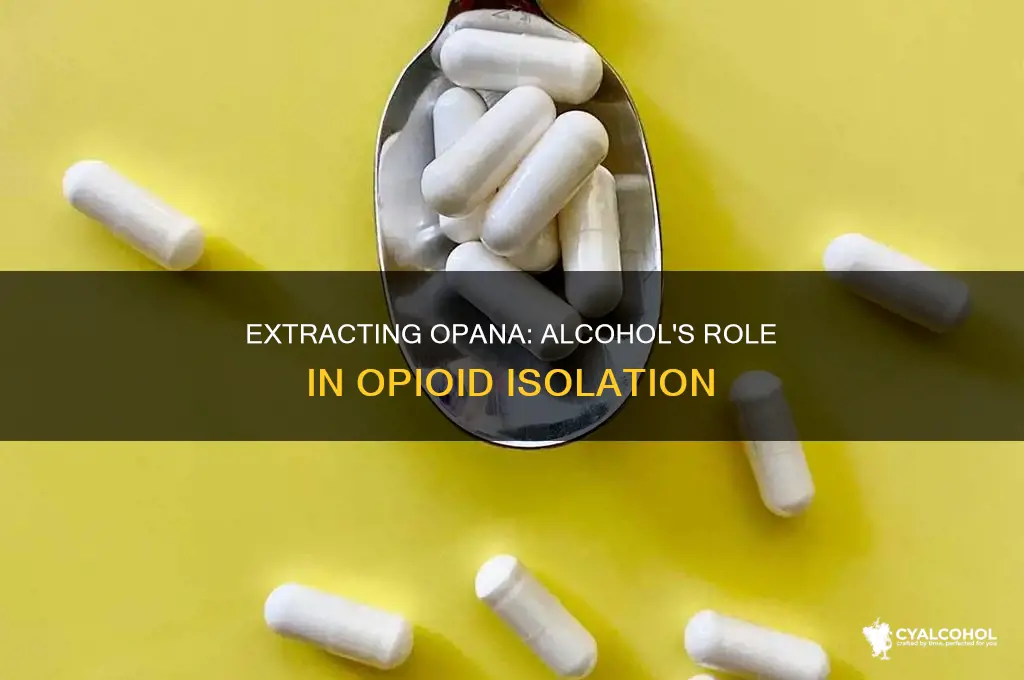 how to do alcohol extraction for opana 20mg