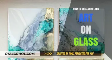 Creating Alcohol Ink Art on Glass