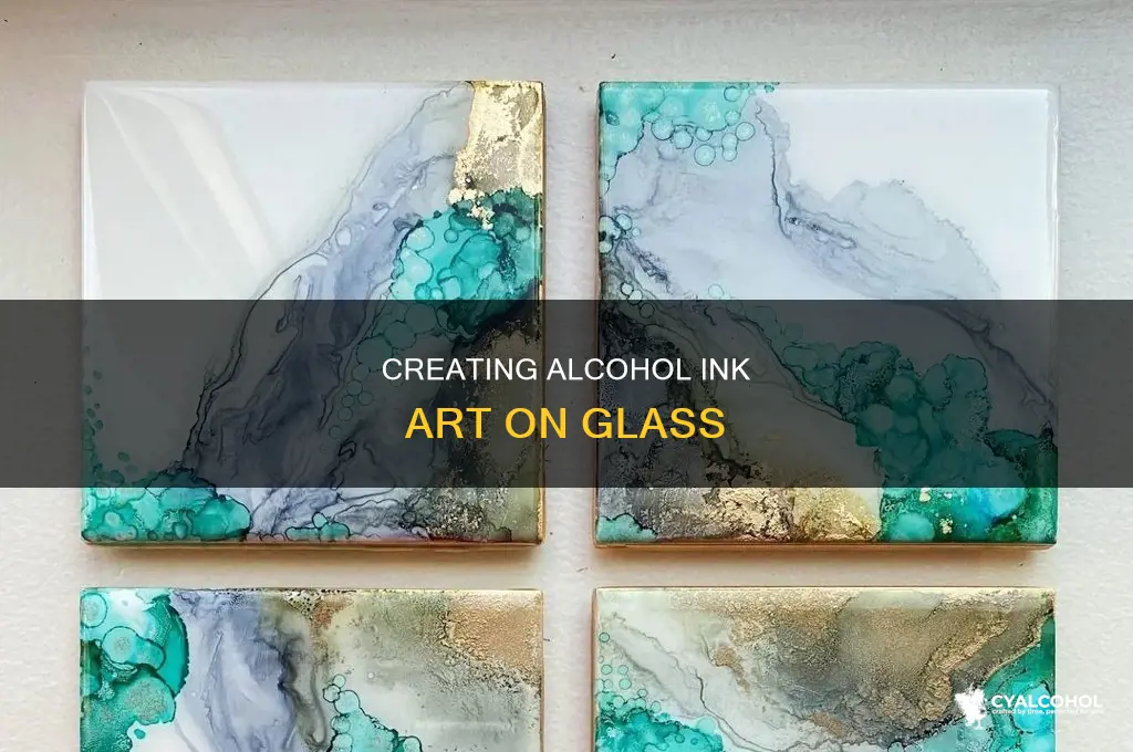 how to do alcohol ink art on glass