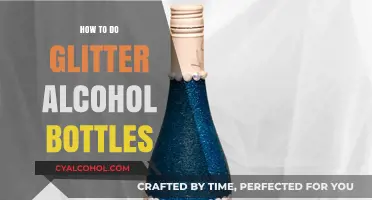 DIY Sparkling Glitter Alcohol Bottles: Easy Crafting Guide