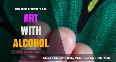 Alcohol Newspaper Nail Art: A Simple Guide