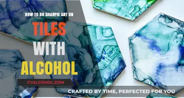 Creating Alcohol Ink Art with Sharpies on Tiles