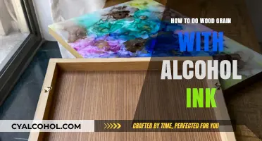 Creating Wood Grain Effects with Alcohol Ink