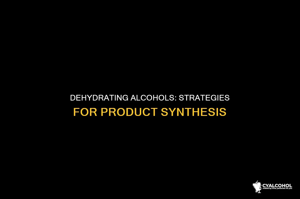 how to drive dehydration of alcohols to products