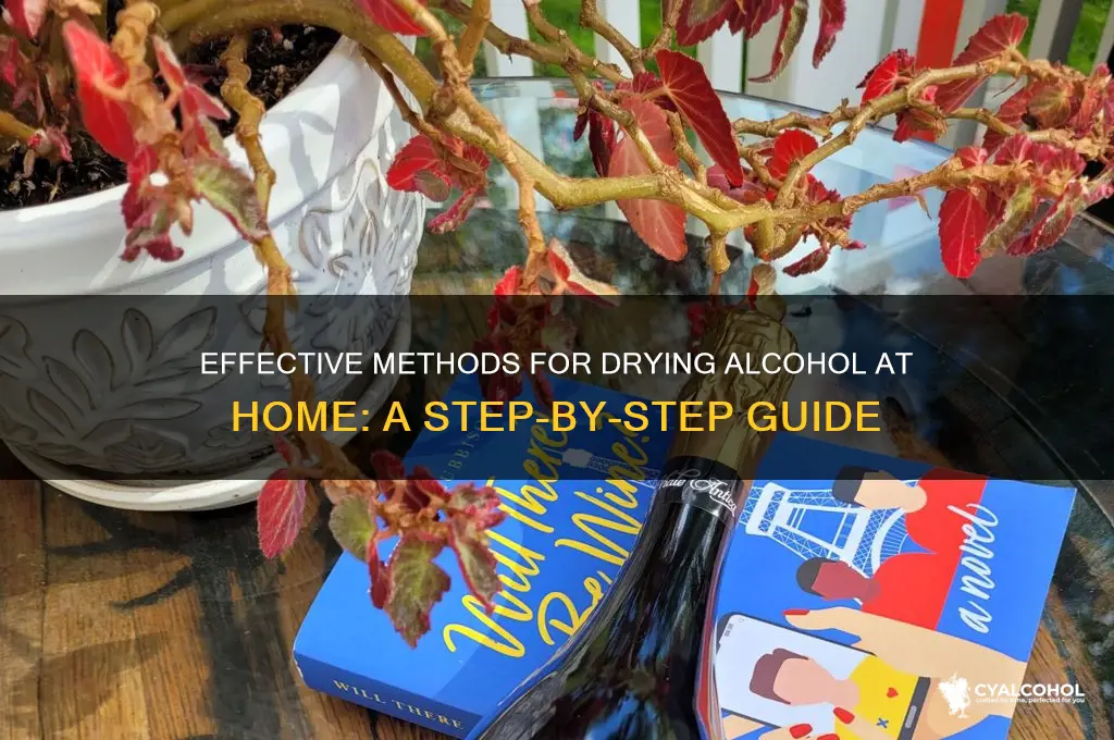 how to dry alcohol
