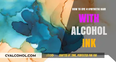 Dyeing Synthetic Hair: Alcohol Ink Method