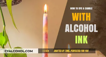 Dyeing Candles: Alcohol Ink Technique for Beginners