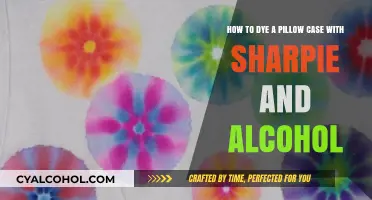 Dyeing Pillow Cases: Sharpie and Alcohol Art