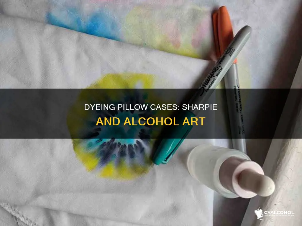 how to dye a pillow case with sharpie and alcohol