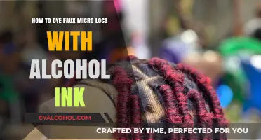 Alcohol Ink: Dyeing Faux Micro Locs