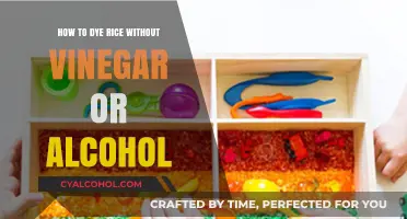 Dyeing Rice Without Vinegar or Alcohol: A Simple Guide