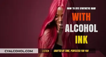 Transform Synthetic Hair: Alcohol Ink Dyeing Techniques